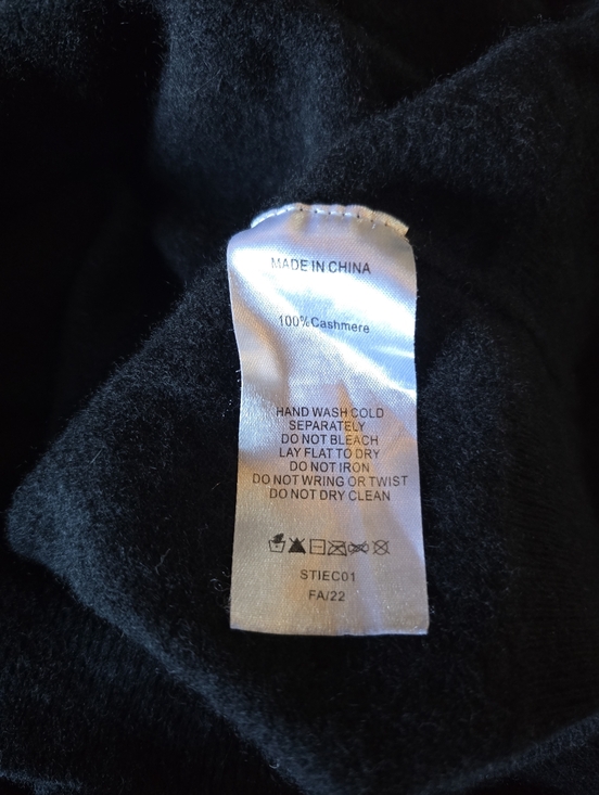 Quince Cashmere Crew Neck Sweater Black Size Medium - Picture 5 of 10